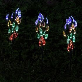 New Solar Leaf Branch Light Garden Lawn