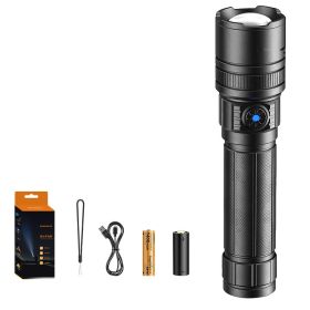 Telescopic Focusing Aluminum Alloy Rechargeable Flashlight