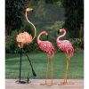 Accent Plus Bright Flamingo Yard Art - Looking Back