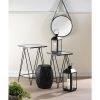 Accent Plus Lacy Black Metal Stool or Plant Stand