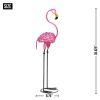 Accent Plus Metal 3-Foot Flamingo Yard Art