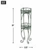 Summerfield Terrace Scrolled Verdigris Two-Level Plant Stand