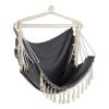 Accent Plus Hammock Chair with Tassel Fringe - Gray