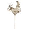 Accent Plus Vintage-Look Metal Rooster Garden Stake - Large