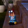 Accent Plus Gnome with Binoculars Solar Garden Light