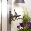 Accent Plus Wall-Mounted Cast Iron Scrolled Bird Feeder