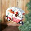 Accent Plus Red and White Camper Birdhouse