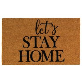 Nikki Chu Let's Stay Home Coir Door Mat