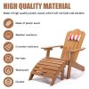 TALE Adirondack Chair Backyard Outdoor Furniture Painted Seating with Cup Holder All-Weather and Fade-Resistant Plastic Wood for Lawn Patio Deck Garde