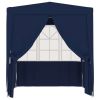 Professional Party Tent with Side Walls 8.2'x8.2' Blue 90 g/m2