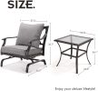 Metal Rocking Chairs Patio Chairs Bistro Sets Indoor Outdoor Chat Set