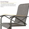 Outdoor Dining Chairs Patio Sling Spring Motion Dining Chairs for Garden, Poolside, Backyard, Porch