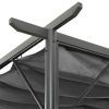 Pergola with Retractable Roof Anthracite 118.1"x118.1" Steel 180 g/m?