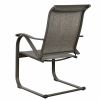 Outdoor Dining Chairs Patio Sling Spring Motion Dining Chairs for Garden, Poolside, Backyard, Porch