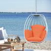 Hanging Egg Chair, Hammock Swing Chair with Hanging Kit, Egg-Shaped Hammock Swing Chair Single Seat for Indoor, Outdoor Bedroom, Patio, Garden, Alumin