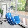 Hanging Egg Chair, Hammock Swing Chair with Hanging Kit, Egg-Shaped Hammock Swing Chair Single Seat for Indoor, Outdoor Bedroom, Patio, Garden, Alumin