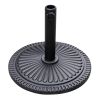 Patio Umbrella Base 18" Outdoor Umbrella Stand Base Market Umbrella Holder for Deck;  Lawn;  Garden;  Pool