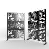 6.33 ft. H x 3.93 ft. W Laser Cut Metal Privacy Screen,24"*48"* 3 panels