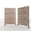 6.33 ft. H x 3.93 ft. W Laser Cut Metal Privacy Screen,24"*48"* 3 panels