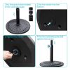 Patio Umbrella Base 18" Outdoor Umbrella Stand Base Market Umbrella Holder for Deck;  Lawn;  Garden;  Pool