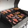 4-Burner Propane Gas Grill with Side Burner, Stainless Steel, Cabinet for BBQ (only for pickup)